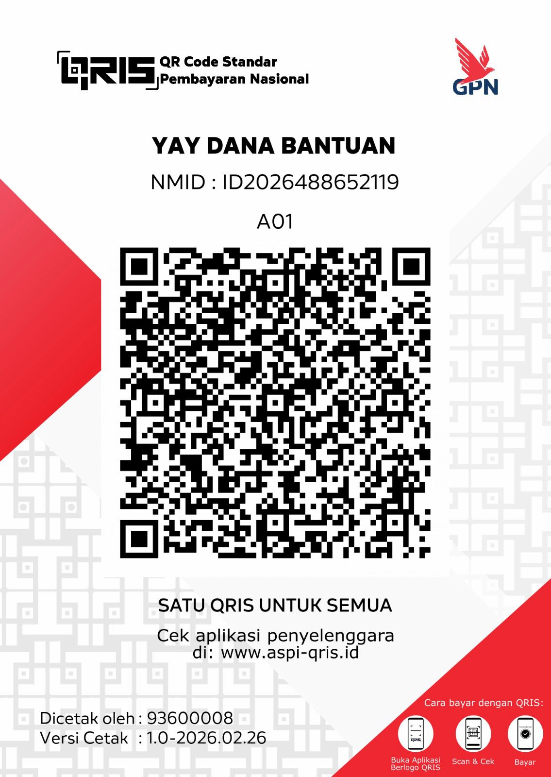 Kode QRIS Yayasan Dana Bantuan